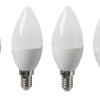 LED-pære 4-pk mignon E14 4,9 W | Led-Pærer