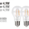 LED-pærer standard 4,9 W E27 - 2-pk. | Led-Pærer