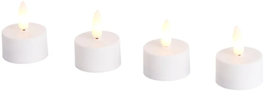 DAY LED-telys m/3D flamme 4 stk. | Dekorativ Belysning - Innendørs