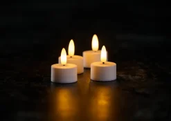 DAY LED-telys m/3D flamme 4 stk. | Dekorativ Belysning - Innendørs