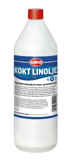 Gjøco Linolje kokt 1 liter - | Øvrige Kjemikalier