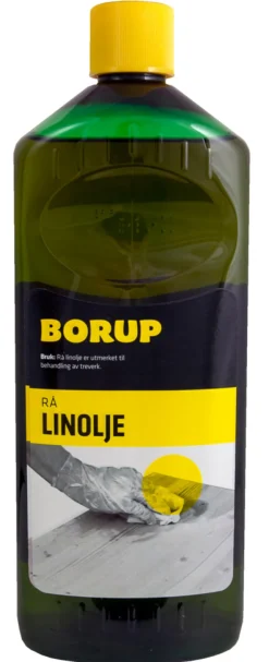 Borup Linolje rå 1 liter - | Øvrige Kjemikalier