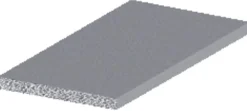 Listprofil flat aluminium - 2 x 25 mm x 1 meter | Profillister