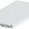 Listprofil flat hvit - 2 x 25 mm x 1 meter | Profillister