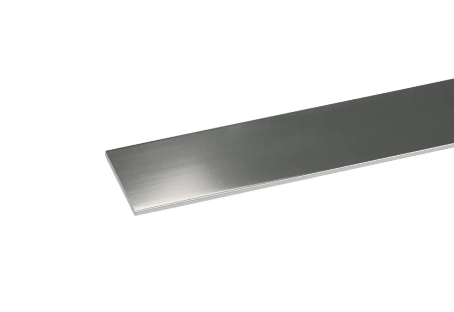 Listprofil flat sølv - 2 x 25 mm x 1 meter | Profillister