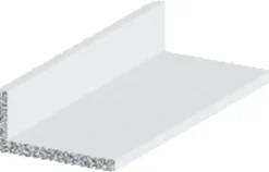 Listprofil hvit - 10 x 15 mm x 1 meter | Profillister