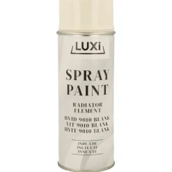 Luxi radiatorspray hvit blank - 400 ml | Radiatormaling|Spraymaling