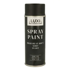 Luxi spraymaling high heat svart - 400 ml | Spraymaling