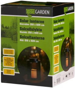 Garden Lykt med solcelle 18 x 18 x 25 cm - ® | Solcellelamper