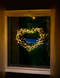 Stemning Lyshjerte 80 LED-pærer 40 cm | Dekorativ Belysning - Utendørs