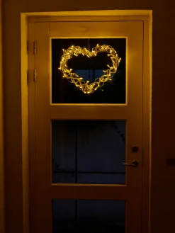 Stemning Lyshjerte 80 LED-pærer 40 cm | Dekorativ Belysning - Utendørs