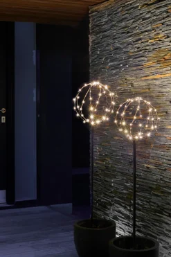 Stemning Lystrær kuppel med 96 LED H130/110 cm 2-pk. | Dekorativ Belysning - Utendørs
