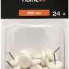 Home it Møbelknotter Ø20 mm hvit plast 24 stk. | Møbelknotter