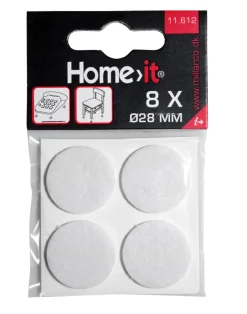 Home it Møbelknotter selvklebende Ø28 mm hvit - 8 stk. | Møbelknotter