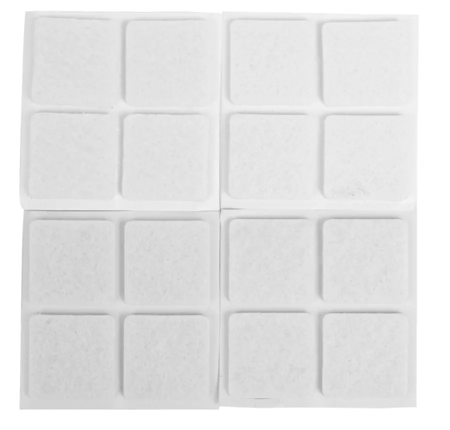 Home it Møbelknotter selvklebende 25 x 25 mm hvit - 16 stk. | Møbelknotter
