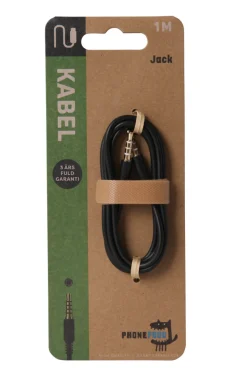 PhoneFood Mini jack til mini jack kabel – 1 meter | Kabler & Adaptere