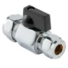 Minikuleventil 15 x 10 mm m/grep | Kraner Og Ventiler