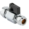 Minikuleventil 15 x 12 mm m/grep | Kraner Og Ventiler