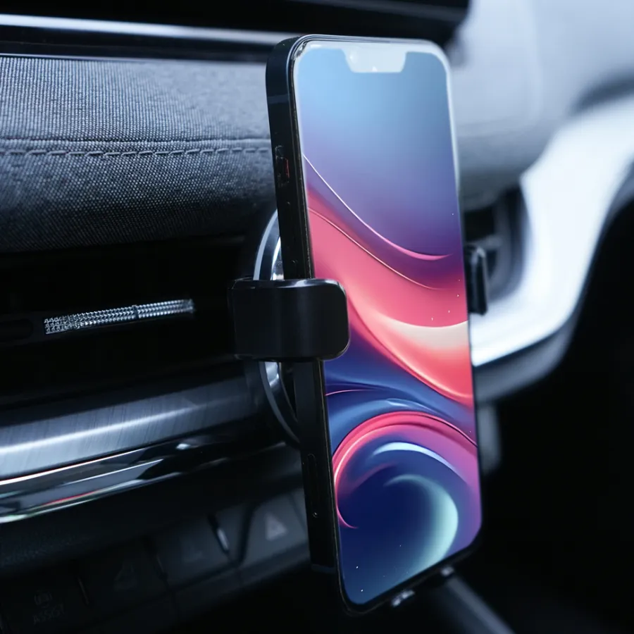 Autozone Mobilholder med trådløs lading – | Lyd & Tilbehør Til Mobiltelefoner|Biltilbehør