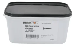 Heco Monteringsskrue 4,8 x 35 fzb - 100 stk. | Skruer