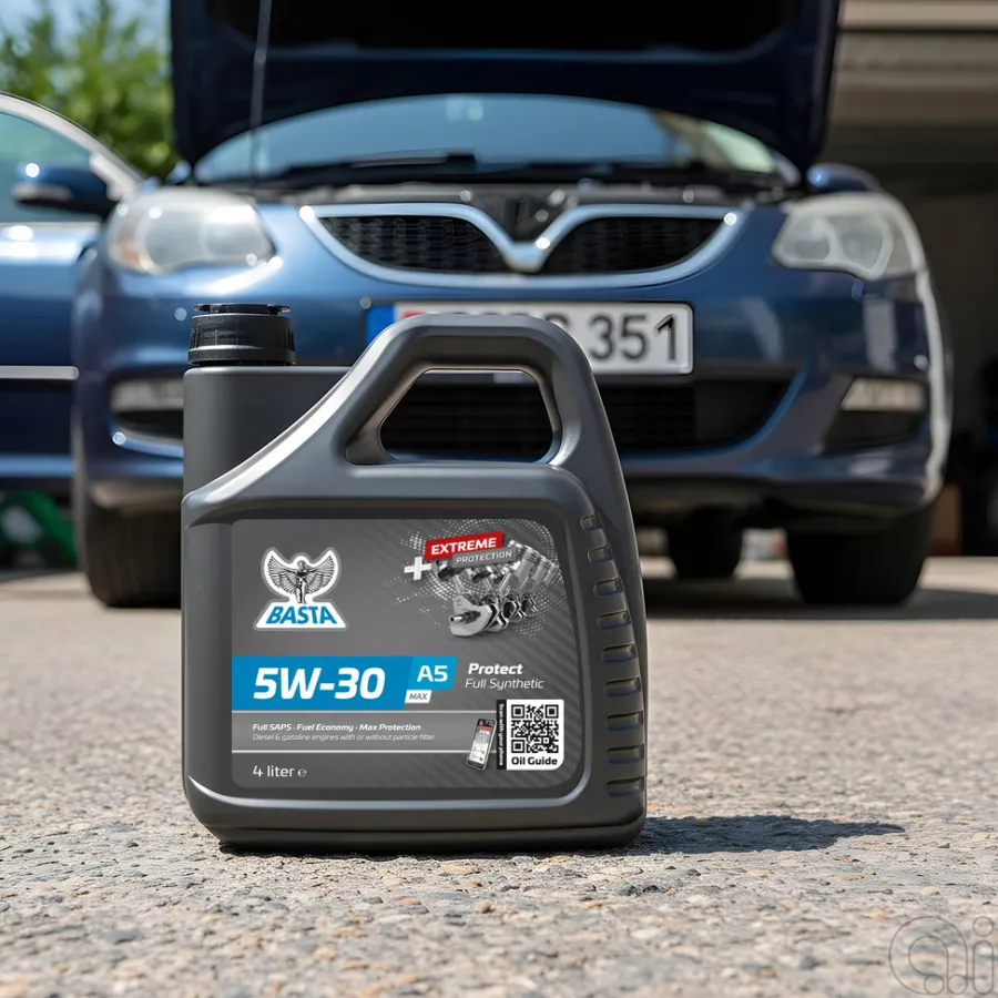 Basta Motorolje 5W-30 A5 MAX fullsyntetisk - 4 liter | Motorolje & Spylervæske