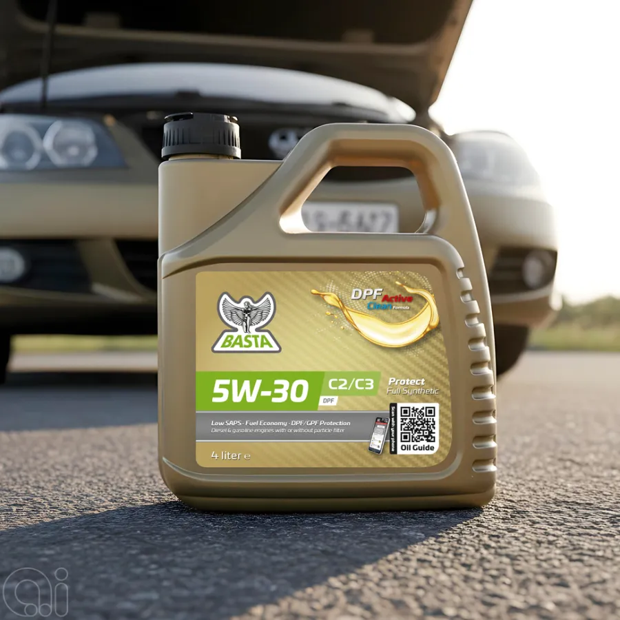 Basta Motorolje 5W-30 C2 fullsyntetisk - 4 liter | Motorolje & Spylervæske