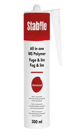 Stabile MS fuge all in one hvit 300 ml - | Monteringslim