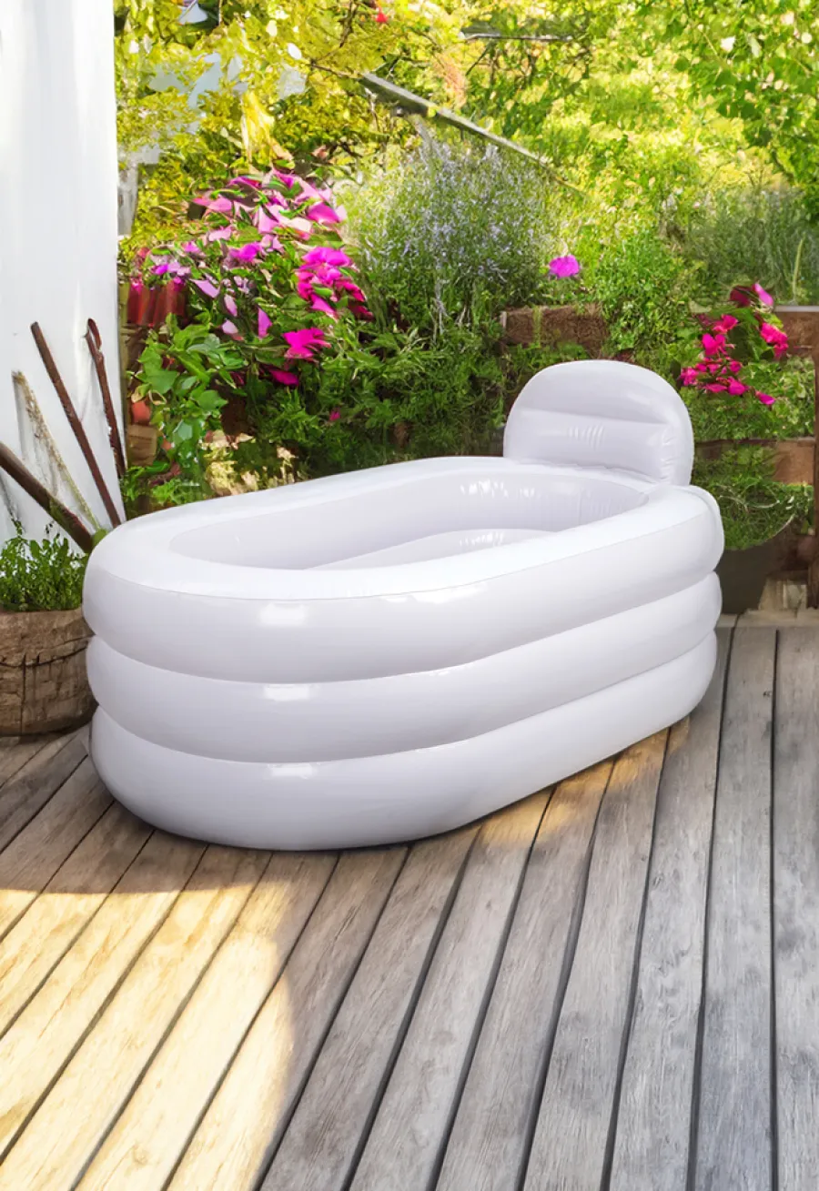 Oppblåsbart badekar 131 x 79 x 67 cm | Campingutstyr|Badekar