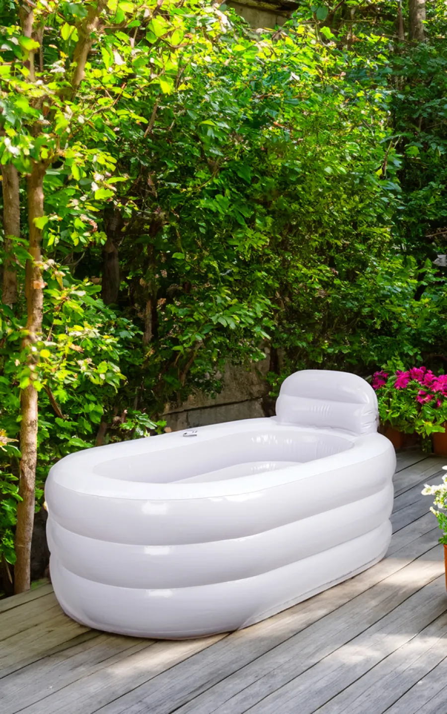Oppblåsbart badekar 131 x 79 x 67 cm | Campingutstyr|Badekar