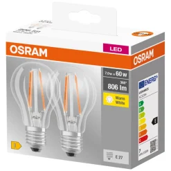 Osram LED Base standardpære E27 7 W | Led-Pærer