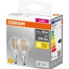 Osram LED kronepære E14 4 W 2-pk. | Led-Pærer