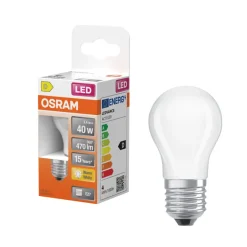 Osram LED Star Classic E27 matt kronepære 3,4 W | Led-Pærer
