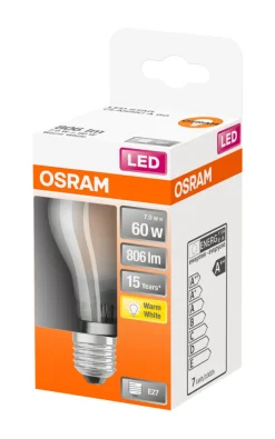 Osram LED Star Classic matt standardpære E27 6,5 W | Led-Pærer