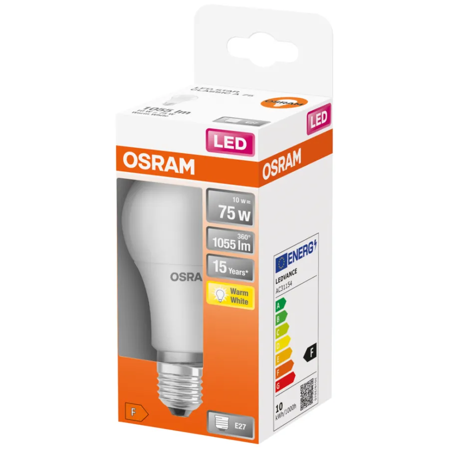 Osram LED Star Classic standardpære E27 10 W | Led-Pærer