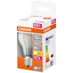 Osram LED Superstar Classic matt standard dimbar E27 5W | Led-Pærer