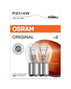 Osram lyspære til bil P21 W - 2 stk. | Bilpærer