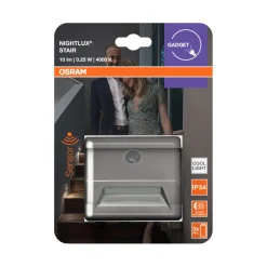 Osram Nightlux LED vegglampe sensor med batteri | Sensorlamper