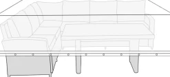 Sunlife Overtrekk til loungemøbelsett L300xB145xH100 cm - | Overtrekk Til Parasoller & Hagemøbler