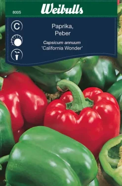 Weibulls Paprika "California Wonder" | Frø
