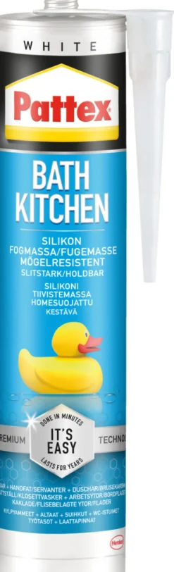 Pattex Easy Silikon hvit 300 ml | Silikon