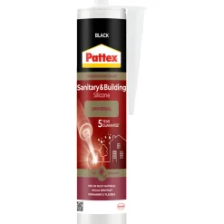 Pattex sanitær- og byggsilikon svart 280 ml | Silikon