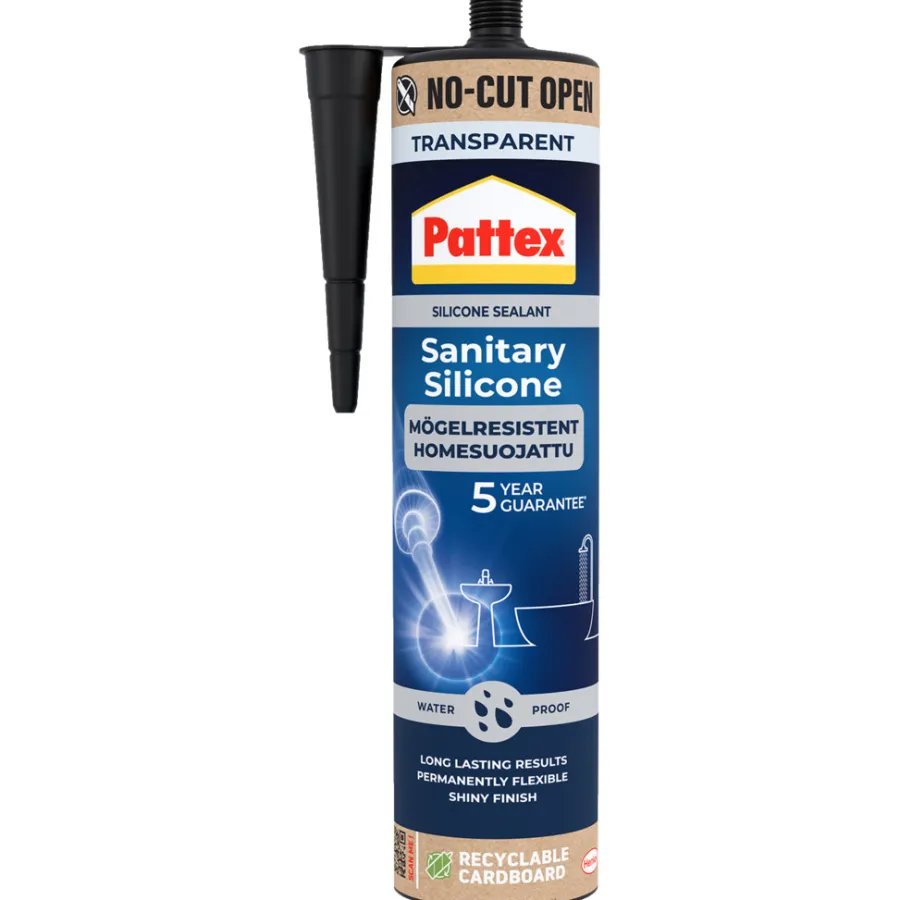 Pattex sanitærsilikon transparent 280 ml | Silikon