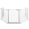 Glöd Peisgitter hvit 5-delt 135 x 75,5 x 115 cm - | Tilbehør Til Vedovner