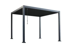 Pergola 3 x 3 x 2,3 meter mørkegrå | Paviljonger & Partytelt