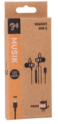 PhoneFood headset med USB-C | Lyd & Tilbehør Til Mobiltelefoner