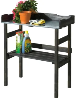 Plantebord svart 78 x 38 x 82 cm | Plantebord & Høybed|Drivhustilbehør