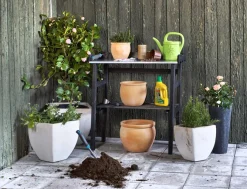 Plantebord svart 78 x 38 x 82 cm | Plantebord & Høybed|Drivhustilbehør