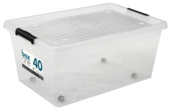Plast1 oppbevaringsboks m/lokk klar - BoxOne 40 | Oppbevaring