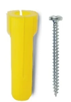 Heco Plastplugg inkl. skrue 5,5 x 25 mm | Plugger & Dybler
