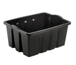 Plast1 stablekasse svart StackBox 13 | Oppbevaring